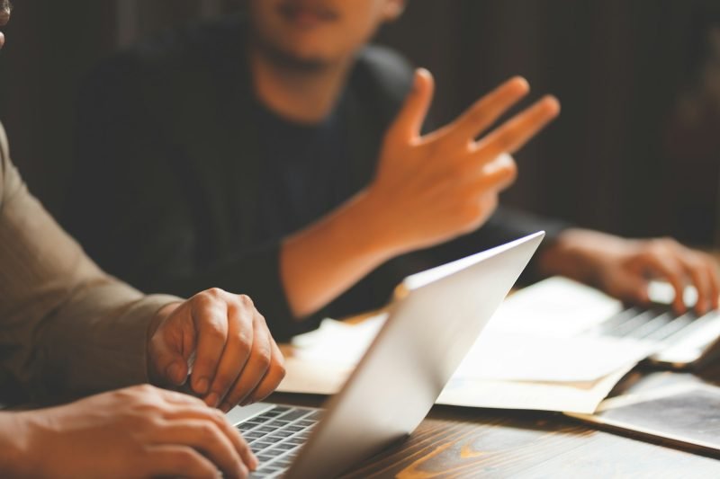 business of insurance client feedback service concept, businessman are work on marketing management